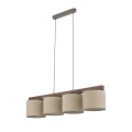 VIGA SHADE ORZECH LAMPA WISZĄCA 4XE27 - 11844 TK Lighting