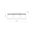 VIGA SHADE ORZECH LAMPA SUFITOWA 3XE27 - 11846 TK Lighting
