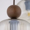 BALLO ORZECH LAMPA WISZĄCA 3XE14 KOŁO - 11838 TK Lighting