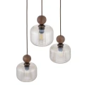 BALLO ORZECH LAMPA WISZĄCA 3XE14 KOŁO - 11838 TK Lighting
