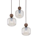 BALLO ORZECH LAMPA WISZĄCA 3XE14 KOŁO - 11838 TK Lighting