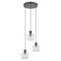 BALLO ORZECH LAMPA WISZĄCA 3XE14 KOŁO - 11838 TK Lighting
