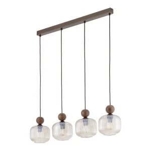 BALLO ORZECH LAMPA WISZĄCA 4XE14 LISTWA - 11839 TK Lighting