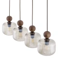 BALLO ORZECH LAMPA WISZĄCA 4XE14 LISTWA - 11839 TK Lighting