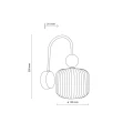 BALLO ORZECH KINKIET 1XE14 - 11836 TK Lighting