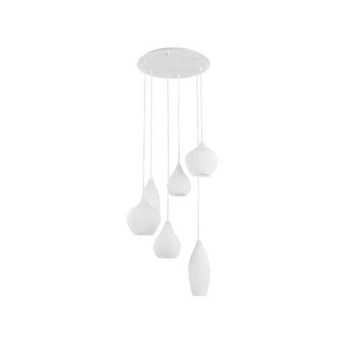 Lampa wisząca SOFT SP6 BIANCO biała 087818 Ideallux