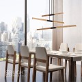 Lampa wisząca Lugano 3 LED 48W z drewnianymi ramionami Light Prestige