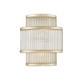 Kinkiet lampa ścienna SERGIO kolor złoty mat metal/szkło, 2xG9 IP20 W0528-02B-V6AC Zuma Line