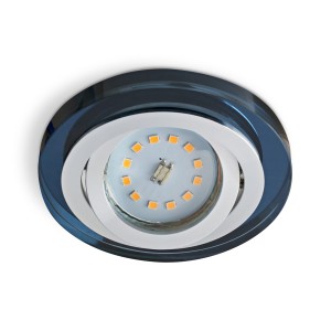 Oprawa wpuszczana halogenowa LED ruchoma czarna OH50
