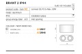 Lampa sufitowa spot BRANT 2 WHITE IP44 AZ2816 Azzardo