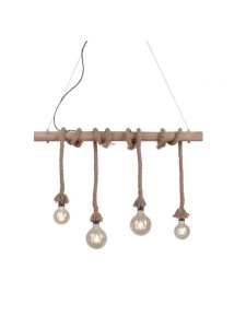 Lampa wisząca sufitowa ROPE 4 - punktowa czarny LeuchtenDirekt - 15483-18