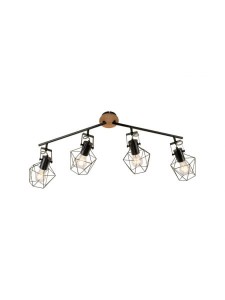 Lampa sufitowa JARO 4 - punktowa naturalnego drewna LeuchtenDirekt - 15674-78