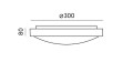Plafon/kinkiet czarny IP44 LED ZOE PREMIUM KFZE12WNBCZ 12W KOBI