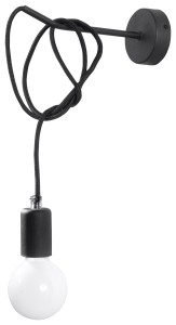 Kinkiet EDISON Czarny SL.0373 SOLLUX