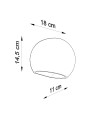 Kinkiet Ceramiczny GLOBE SL.0032 SOLLUX