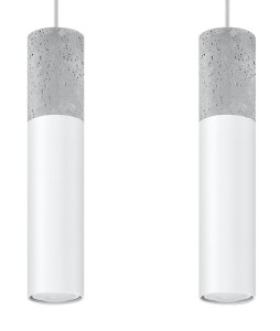 Lampa wisząca BORGIO 2 biały SL.0648 SOLLUX