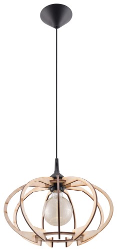 Lampa Wisząca MANDELINO Naturalne Drewno SL.0392 SOLLUX