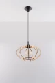 Lampa Wisząca MANDELINO Naturalne Drewno SL.0392 SOLLUX