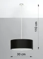 Żyrandol SKALA 30 czarny SL.0756 SOLLUX