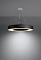 Żyrandol SATURNO SLIM 70 czarny SL.0754 SOLLUX