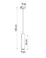 Lampa Wisząca LAGOS 1 Czarny SL.0327 SOLLUX