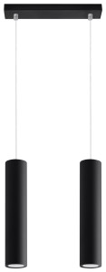 Lampa Wisząca LAGOS 2 Czarny SL.0328 SOLLUX