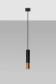 Lampa wisząca LOOPEZ 1 czarny/miedź SL.0946 SOLLUX