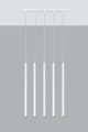 Lampa Wisząca PASTELO 5 Biała SL.0468 SOLLUX