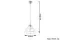 Lampa Wisząca ANATA Biała SL.0145 SOLLUX
