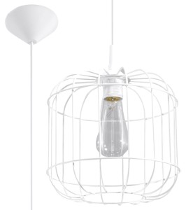 Lampa Wisząca CELTA Biała SL.0295 SOLLUX