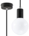 Lampa Wisząca EDISON Czarna SL.0152 SOLLUX