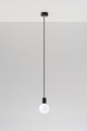 Lampa Wisząca EDISON Czarna SL.0152 SOLLUX
