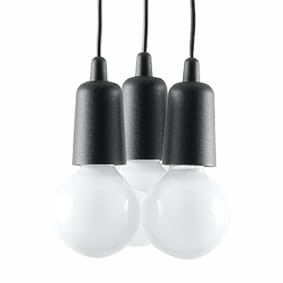 Lampa wisząca DIEGO 3 czarna SL.0573 SOLLUX