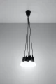 Lampa wisząca DIEGO 5 czarna SL.0574 SOLLUX