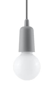 Lampa wisząca DIEGO 1 szara SL.0575 SOLLUX