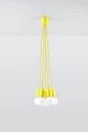 Lampa wisząca DIEGO 5 żółta SL.0580 SOLLUX