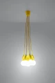Lampa wisząca DIEGO 5 żółta SL.0580 SOLLUX