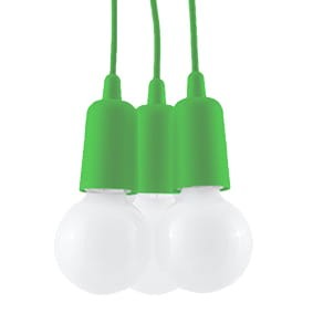 Lampa wisząca DIEGO 3 zielony  SL.0582 SOLLUX