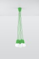 Lampa wisząca DIEGO 5 zielony SL.0583 SOLLUX