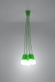 Lampa wisząca DIEGO 5 zielony SL.0583 SOLLUX