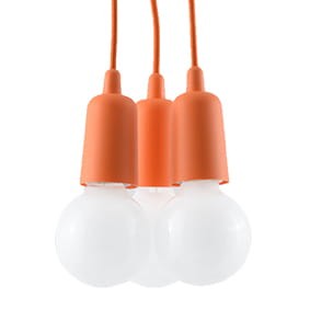 Lampa wisząca DIEGO 3 pomarańczowy  SL.0585 SOLLUX