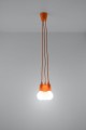 Lampa wisząca DIEGO 3 pomarańczowy  SL.0585 SOLLUX