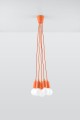 Lampa wisząca DIEGO 5 pomarańczowy  SL.0586 SOLLUX