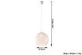 Lampa Wisząca BALL Szampański SL.0249 SOLLUX