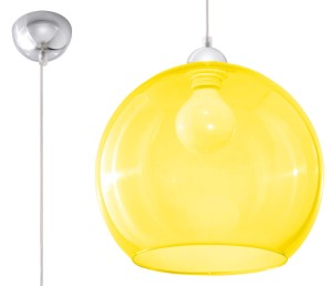 Lampa Wisząca BALL Żółta SL.0252 SOLLUX