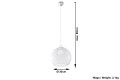 Lampa Wisząca BALL Transparentny SL.0248 SOLLUX