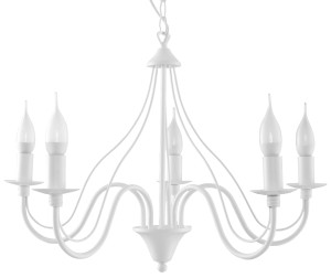 Żyrandol MINERWA 5 Biały SL.0214 SOLLUX