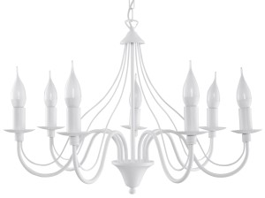 Żyrandol MINERWA 7 Biały SL.0215 SOLLUX