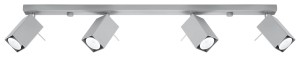 Plafon MERIDA 4L Szary SL.0461 SOLLUX