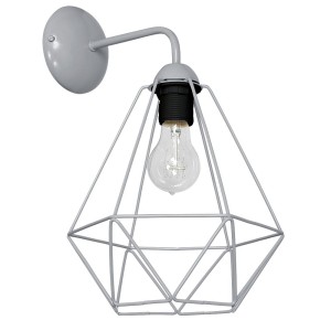 Kinkiet BASKET GRAY 1xE27 | MLP7207 Milagro